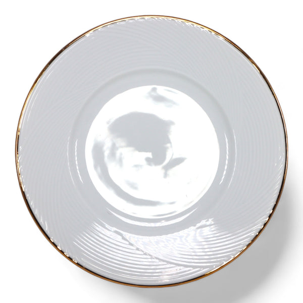 Dansk Tapestries Brocade Gold 9 1/4" Salad Plate Gold Trim New 1980's