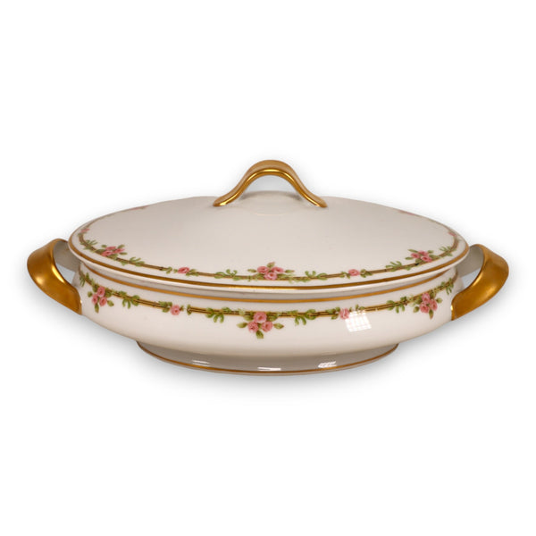 Haviland Limoges Schleiger 625A Oval Covered Vegetable Dish France Antique