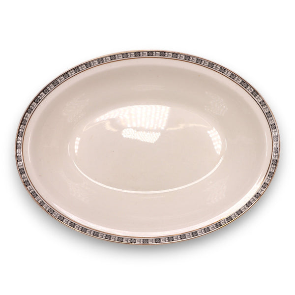 Johnson Bros The Orkney 10" Oval Vegetable Bowl Art Deco China Vintage 1930's