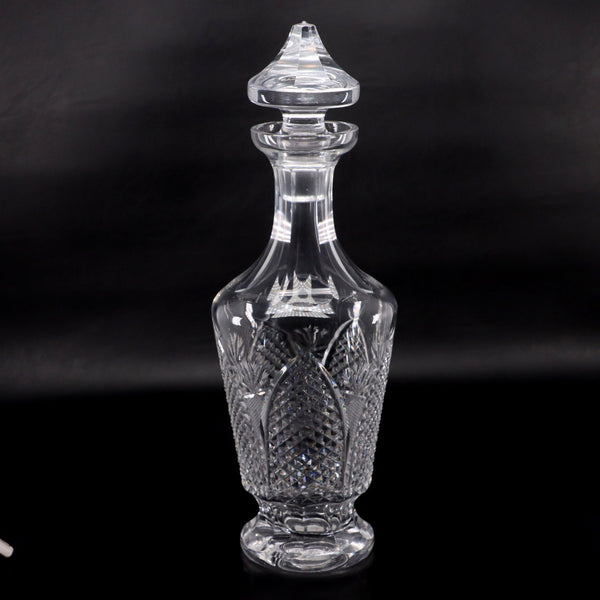 Waterford Cut Crystal Dunmore Decanter Glass 13 1/2" Ireland Vintage