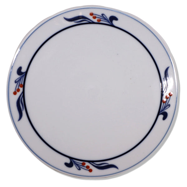 Dansk Maribo 7" Trivet Blue Leaves with Red Berries