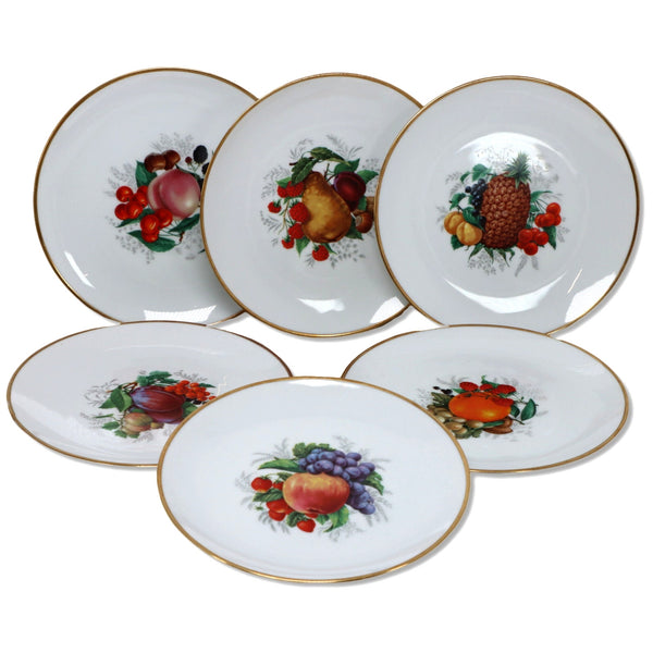 Winterling 6pc set of WIG273 Fruit Salad Dessert Plates 7 5/8" German Vintage