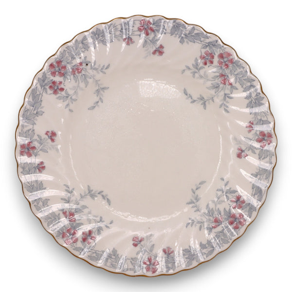Minton Garden Pinks S575 Salad Plate 7 3/4" Swirl Fluted Floral Vintage 1940's