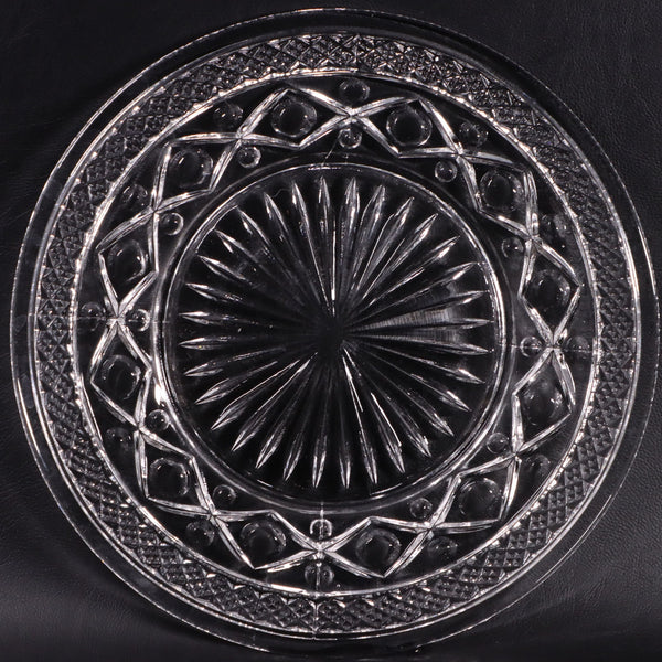 Imperial Glass Ohio 160  Cape Cod Clear 8" Salad Plate Vintage EAPG 1930's