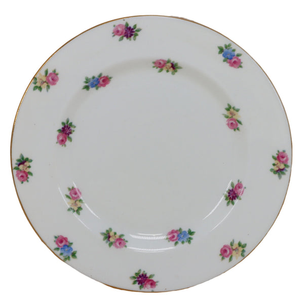 Hammersley & Co A148 Dessert Plate 6 3/4" England Vintage Roses Gold Trim 1939