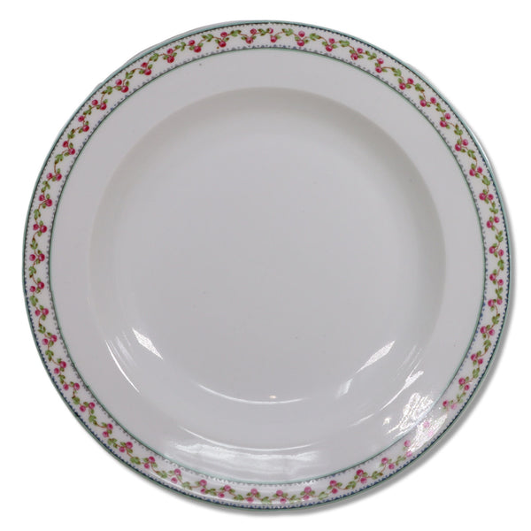 Charles Field Haviland GDA CHF2002 9" Soup Bowl Pink Cherries Antique Limoges