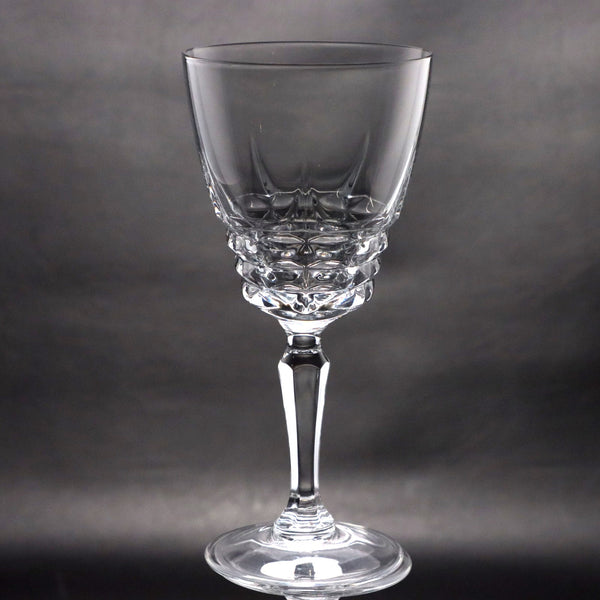 Cristal D'Arques-Durand Chateaudun Crystal 6 1/2" Wine Goblet Glass France 1970