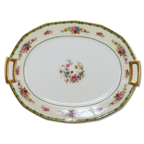 CH Field Haviland GDA Jordan Marsh CHF18 12” Oval Serving Platter Limoges 1930’s