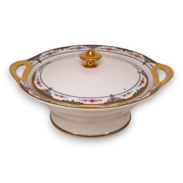 Theodore Haviland Schleiger 618a Covered Vegetable Dish Bowl Limoges Antique 1903