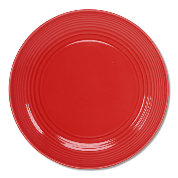 Royal Doulton Maze Chilli Red Salad Plate 8 3/4" Gordon Ramsay Embossed Rings