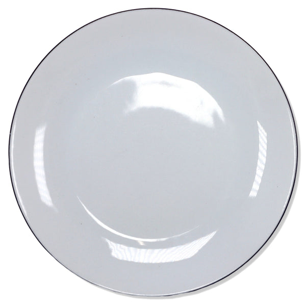 Arzberg Cucina Black Rim Porcelain Salad Plate 7 1/2" Germany Vintage 1980's