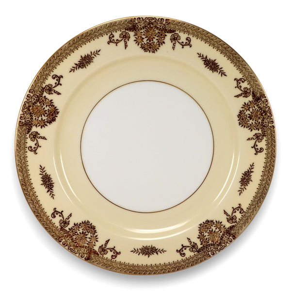 Noritake M Goldlea 7289 Dinner Plate 10" Gold Trimmed Japan Vintage 1930's