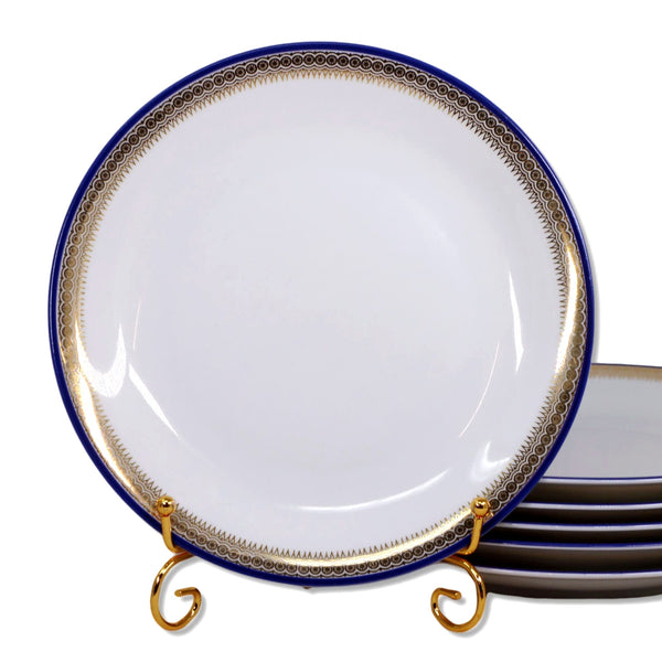 Johann Seltmann Vohenstrauss JOE13 Salad Plate 7 5/8" 88 Gold Blue 1995