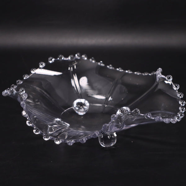 Imperial Glass Candlewick Crimped Bowl Bon Bon Dish Ruffled Edge Vintage 1930's