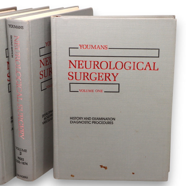 Neurological Surgery Julian Youmans 2nd Ed 4 Vol's 1,2,3,5 WB Saunders Book 1982