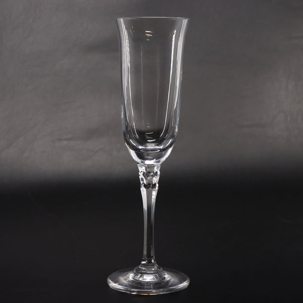 Towle Tudor Crystal Champagne Flute 8 3/4" Vintage Stemware Glass Vintage 1980's