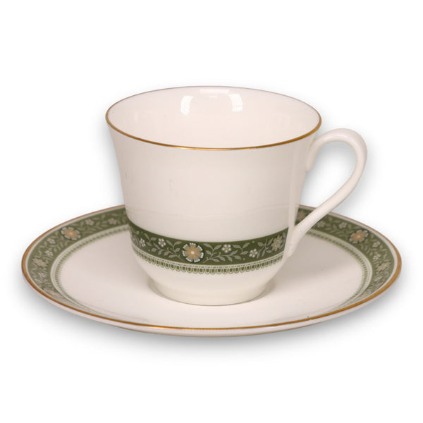 Royal Doulton Rondelay H5004 Flat Tea Cup Saucer Set Concord England Vintage