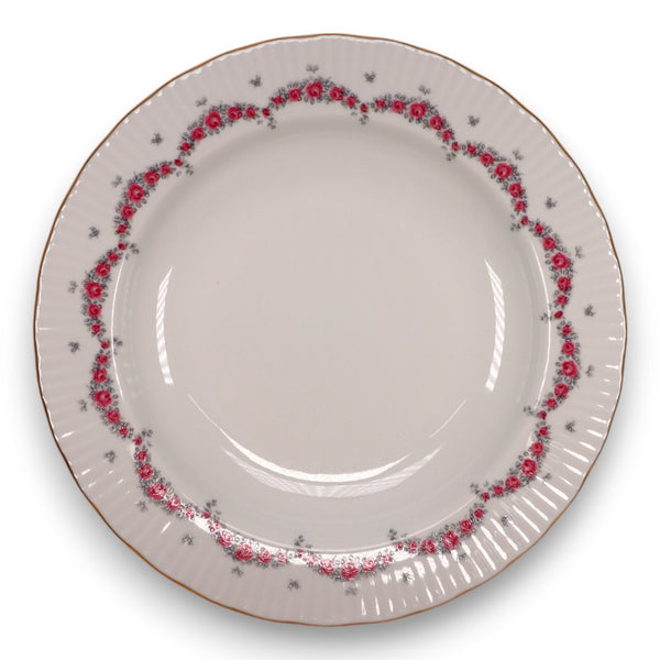 JLMenau Graf Von Henneberg HEP12 German Pink Rose 8 3/4" Rimmed Soup Bowl