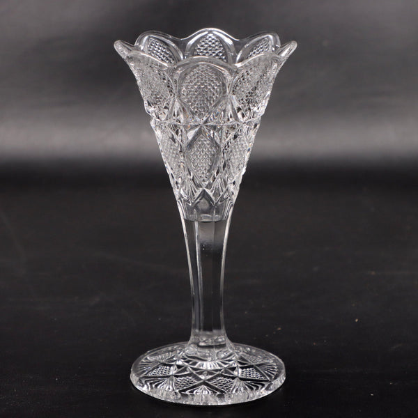 US Glass Pennsylvania 15048 Stem Trumpet Tulip Vase EAPG 1897 Antique Glass