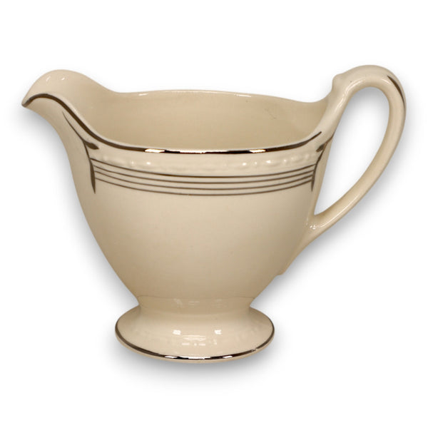 Homer Laughlin Eggshell Georgian D 41 N 5 Creamer Pitcher USA Vintage