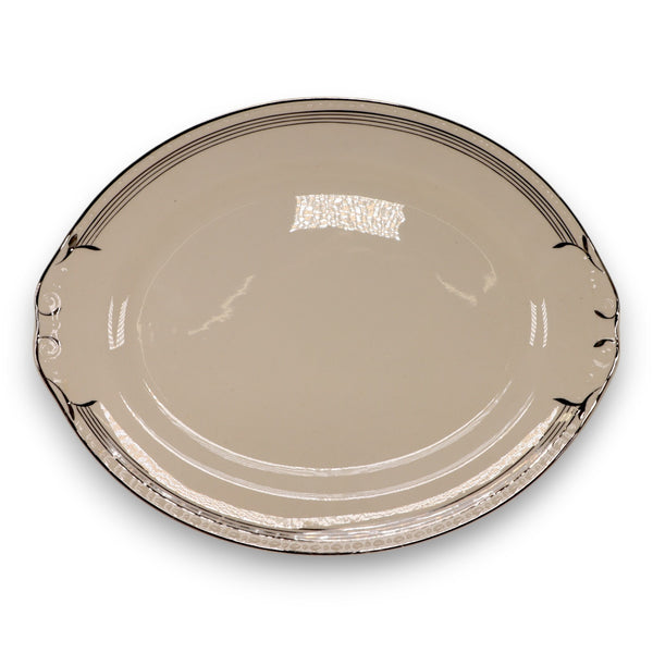 Homer Laughlin Eggshell Georgian D 41 N 5 14" Oval Serving Platter USA Vintage