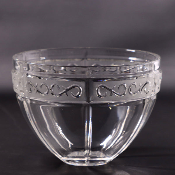 Waterford Marquis Arabesque 7" Crystal Frosted Scrolls Glass Fruit Candy Bowl