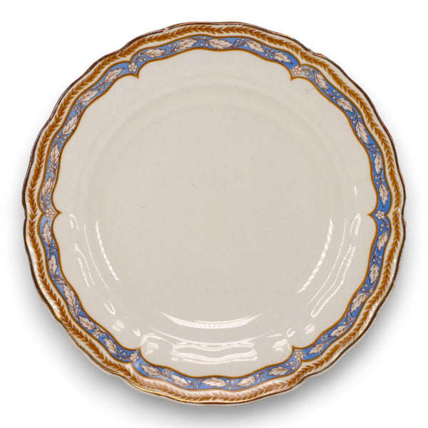 Grindley Monmouth Gold Scalloped Edge 7" Salad Plate England Vintage 1930's