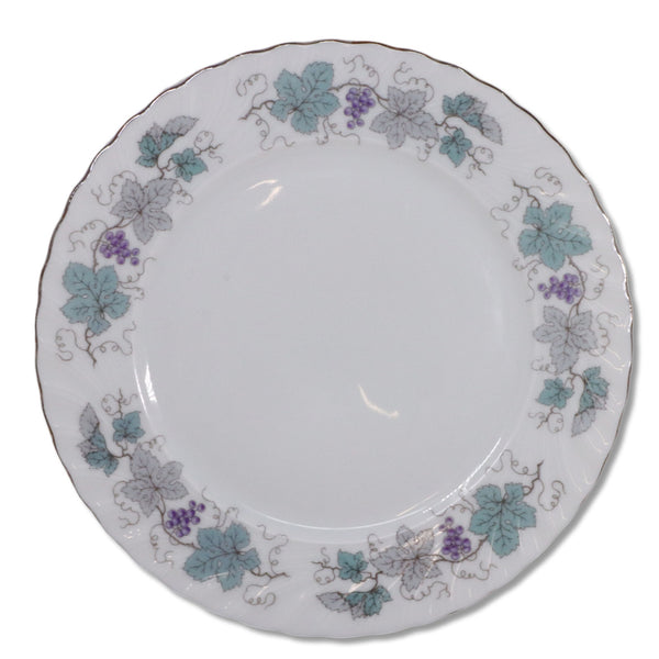 Jaeger Co Golden Crown ER Bordeaux Bread Butter Plate 6.5" Swirl Fluted  1960's