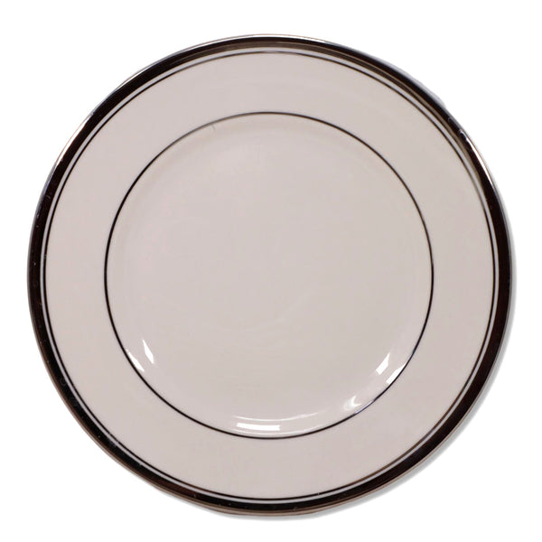 Franciscan Huntington Bread Butter Plate 6 1/4" Platinum Rimmed  Cream 1950's