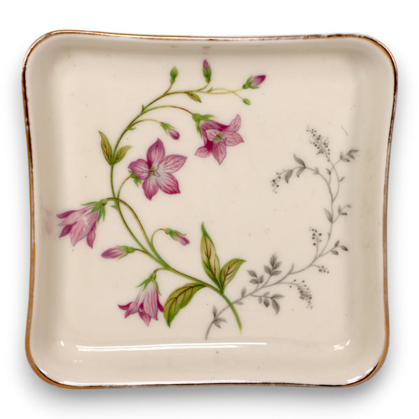 Johann Haviland E 646 Square Trinket Nut Candy Dish Germany Vintage 4 1/2"