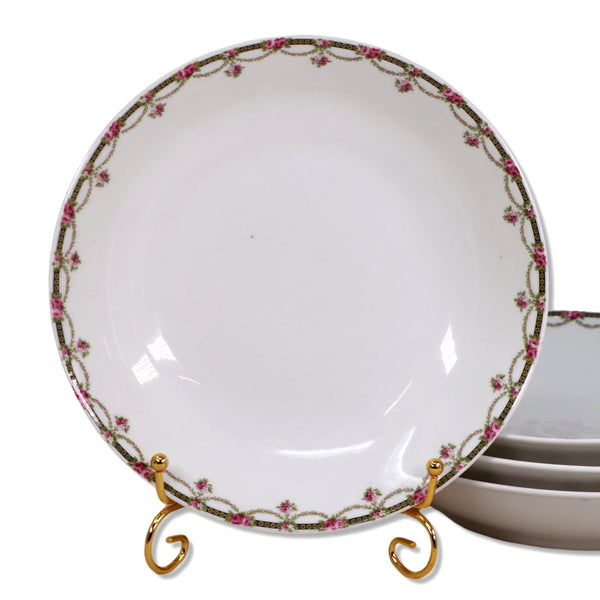 TV Tressemanes & Vogt Limoges TRV258 Soup Bowl 7 5/8" Antique 1890's