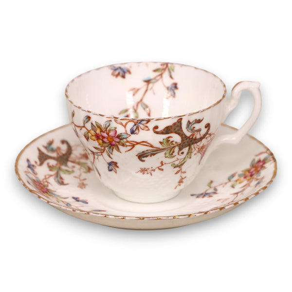 WAA&C William Adderley Co Zetland 4798 Tea Cup Saucer Set England Antique 1880's