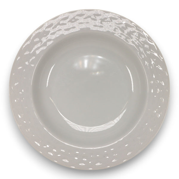 Studio Nova French Basket White Rimmed Soup Bowl 9" M2075 Japan Vintage 1987