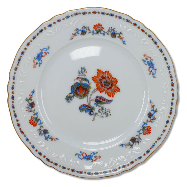 Royal Limoges Persan Rouge Bread Plate 6 1/2" Floral Scalloped Vintage