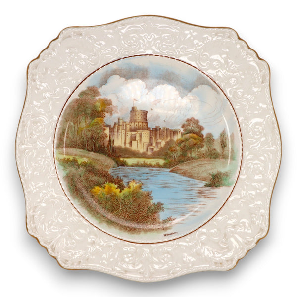 Royal Winton Grimwades Windsor Castle Brown  12" Souvenir Dinner Plate
