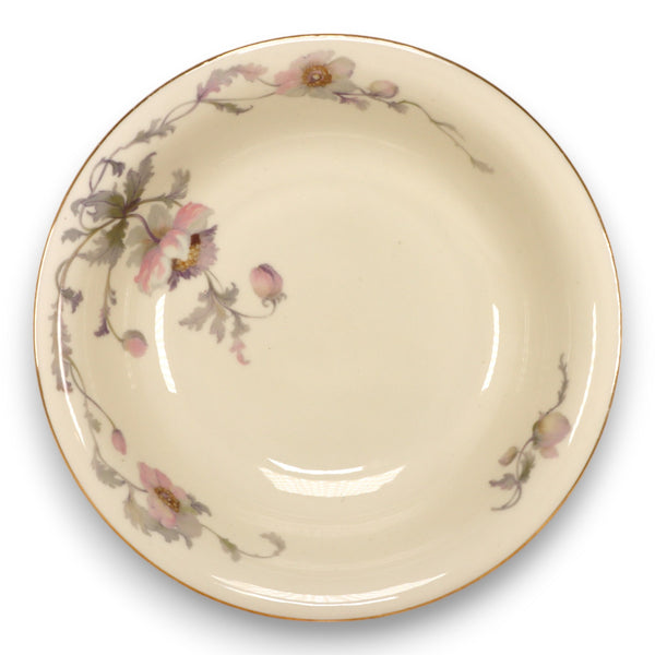 Epiag Pastelle 6038 Round Vegetable Bowl 9 3/8" Cream Smooth Gold Rim Vintage