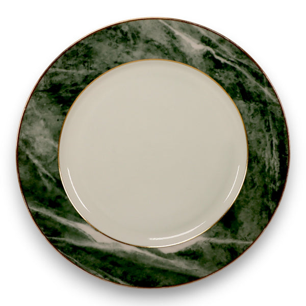 Mikasa Travertine Green L2112 Dinner Plate by Bardi Vintage 1980s Japan