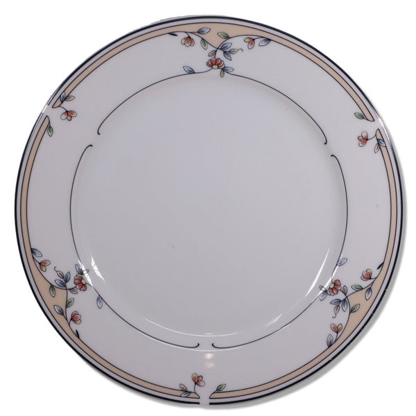 Princess House Heritage Blossom Salad Plate 7 5/8" Platinum Trim Thailand