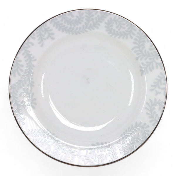 Wedgwood Vera Wang Trailing Vines Rimmed Soup Bowl 9" Platinum Trim New