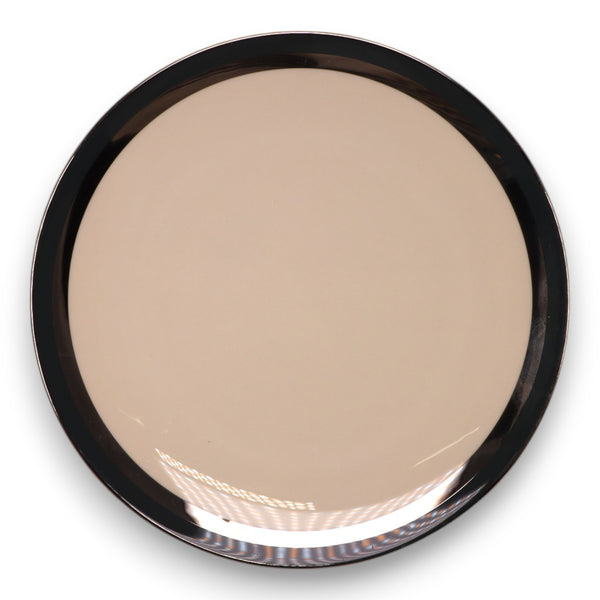 Flintridge Contessa Black Dark Teal Platinum Salad Plate Vintage 1960's