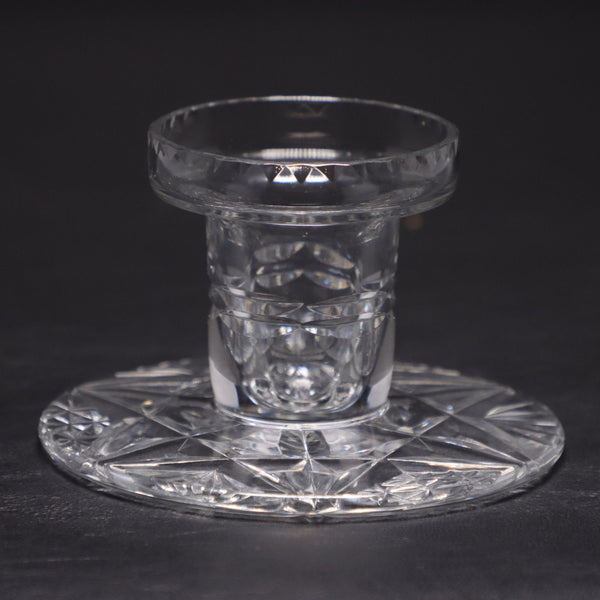 Webb Corbett Crystal Georgian Candlestick Holder England Vintage 1940's
