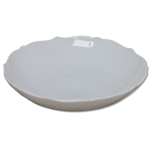 AK Kaiser KAI3 White Scalloped Bon Bon Dish Bowl 6 1/4" Germany Vintage 1970's