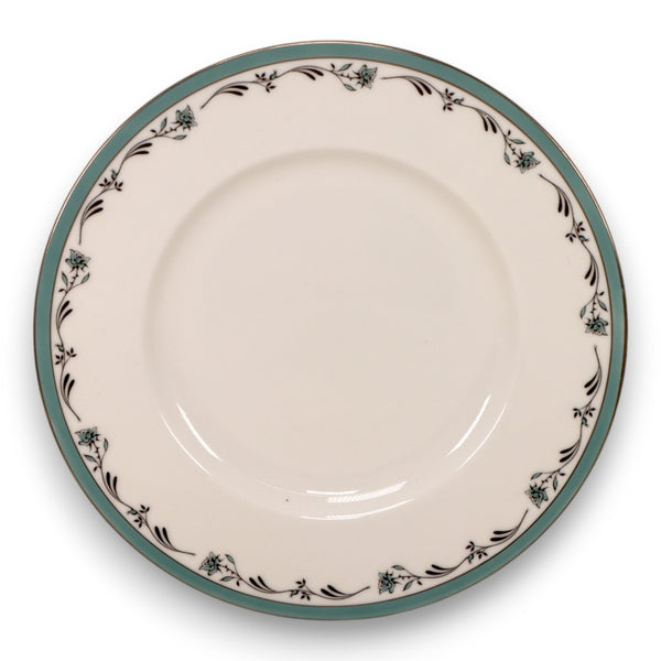 Royal Worcester Sea Rose Salad Plate 8" Platinum Trim Like New England 1960