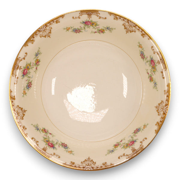 Homer Laughlin Aristocrat Round Vegetable Bowl 8 1/2" A 46 N6 Vintage 1940's