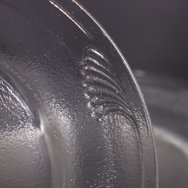 Corning Glass Cordon Blanc 9" Luncheon Plates Embossed Wings 6014408