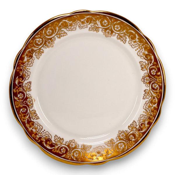 Hammersley Bone China Baroque Gold Encrusted Luncheon Plates 13452 England 1910
