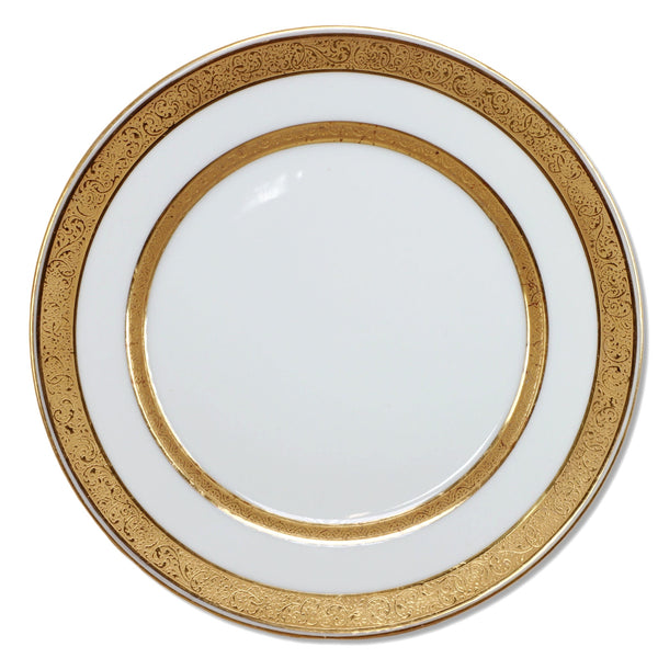 G. Demartine & Cie Avenir Gold Encrusted 8 1/2" Luncheon Dessert Plate Antique