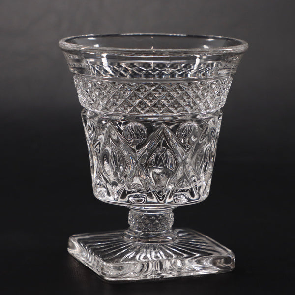 Imperial Glass Cape Cod Clear Concave Oyster Fruit Cocktail 1602 160 Vintage