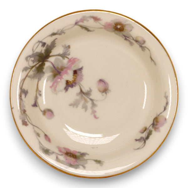 Epiag Pastelle 6038 Fruit Bowl 5 1/4" Cream Smooth Gold Rim China Vintage 1940's