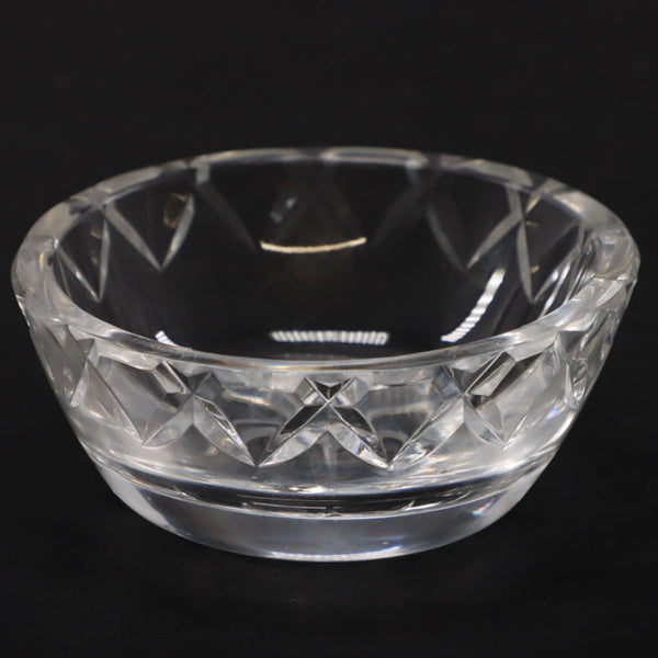 Cut Crystal Trinket Dish Open Sugar Bowl 4 3/4"OD Vintage